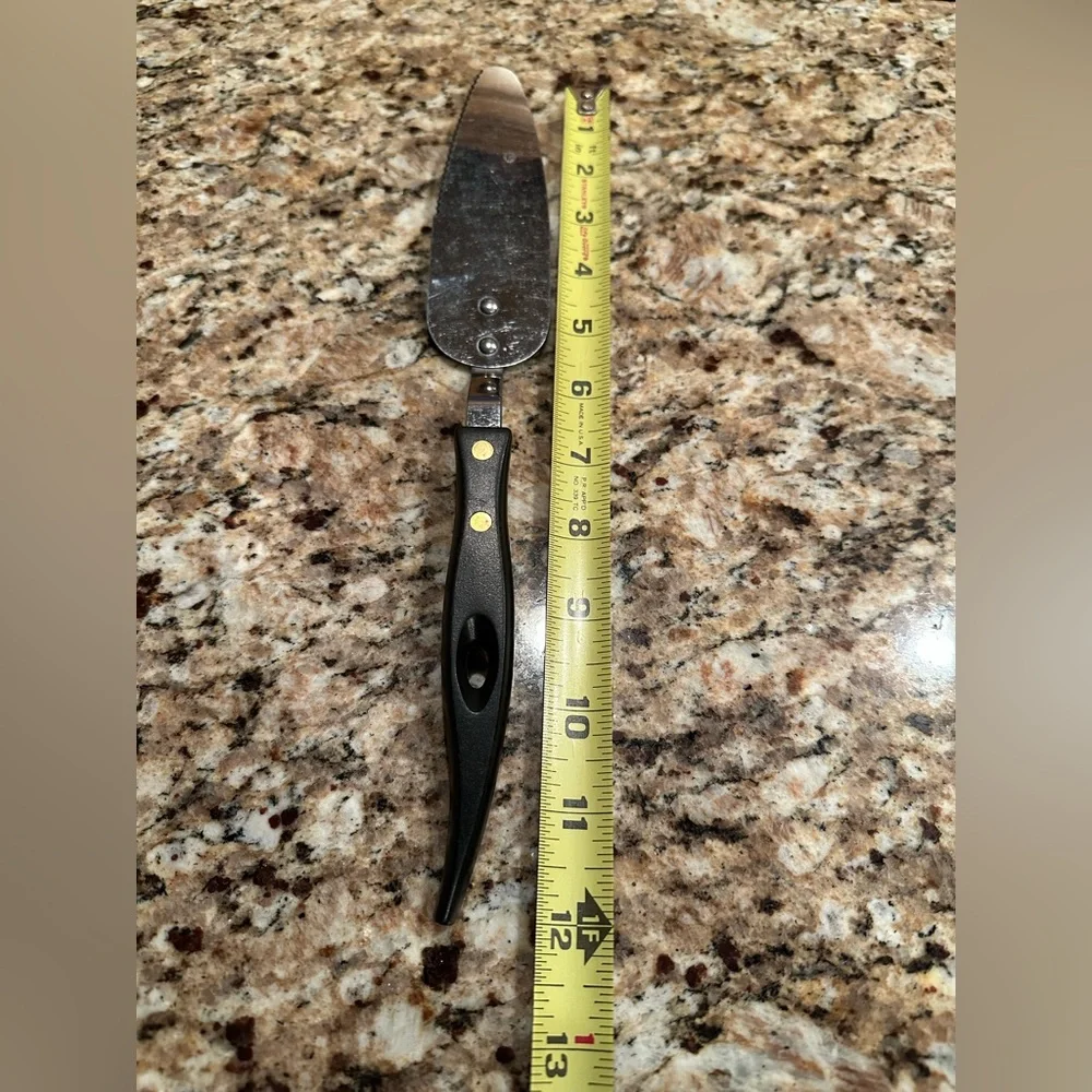 Vintage Stanley Stainless Steel Pie/Cake Server with Black Handle